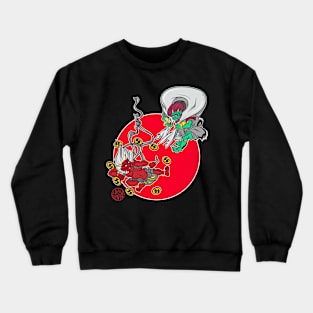 The gods Raijin and Fujin Crewneck Sweatshirt